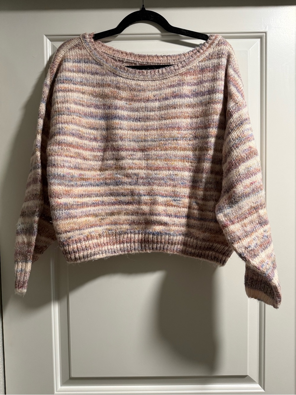 Hollister Pastel Multistripe Crewneck Sweater